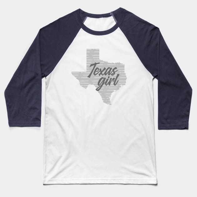 Texas Girl Baseball T-Shirt by Dale Preston Design